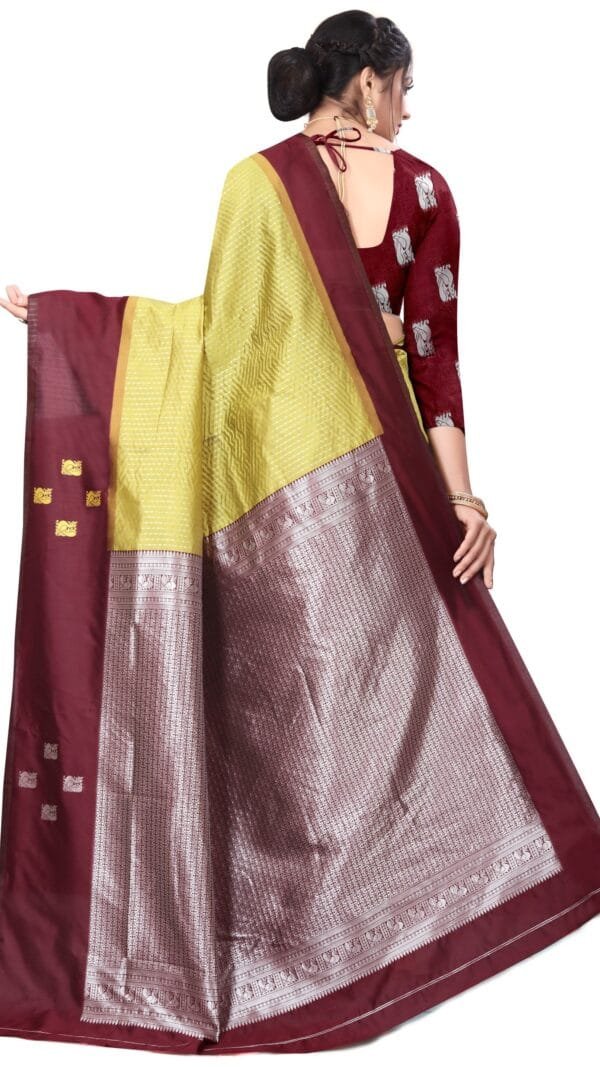 Saree Online Yellow Colour Saree - Designer Sarees Rs 500 to 1000