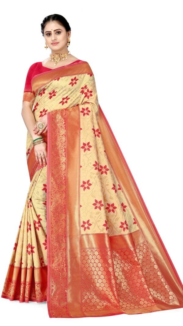 Saree Price Yellow Colour Saree - Designer Sarees Rs 500 to 1000