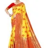 Sarees Online Below 1000 Yellow Colour Saree - Designer Sarees Rs 500 to 1000