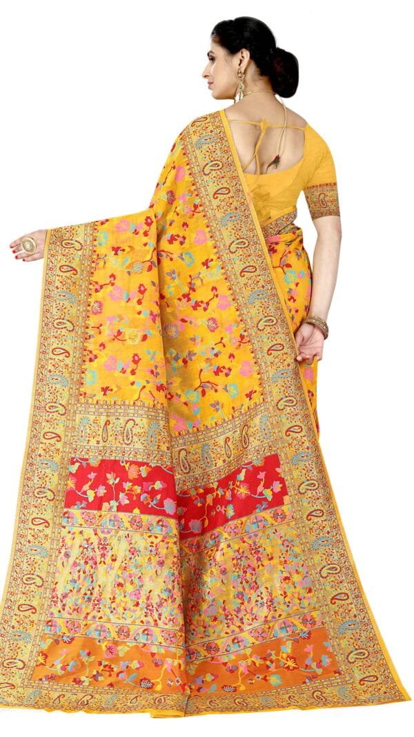 Sarees Shopping Online Yellow Colour Saree - Designer Sarees Rs 500 to 1000