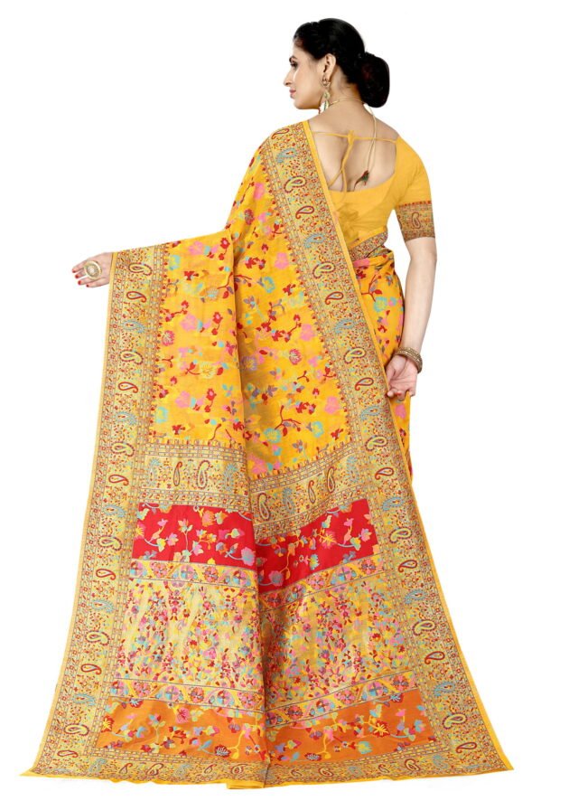 Sarees Shopping Online Yellow Colour Saree - Designer Sarees Rs 500 to 1000