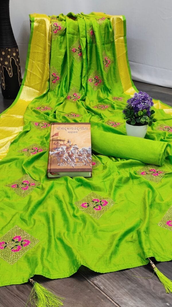 Shopping Saree Online Light Green Colour Saree - Designer Sarees Rs 500 to 1000