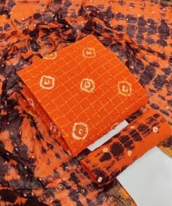 Trendy Pure Cotton Bandhani Dress Material - Bandhani Dress Material