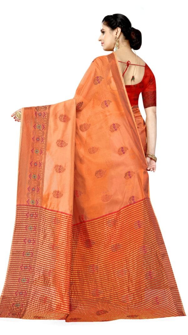 Yellow Saree Online Shopping Brown Colour Saree - Designer Sarees Rs 500 to 1000