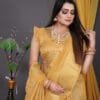 न्यू साड़ी Yellow Colour Saree - Designer Sarees Rs 500 to 1000