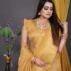 न्यू साड़ी Yellow Colour Saree - Designer Sarees Rs 500 to 1000