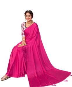 लहंगा साड़ी Price Pink Colour Saee - Designer Sarees Rs 500 to 1000
