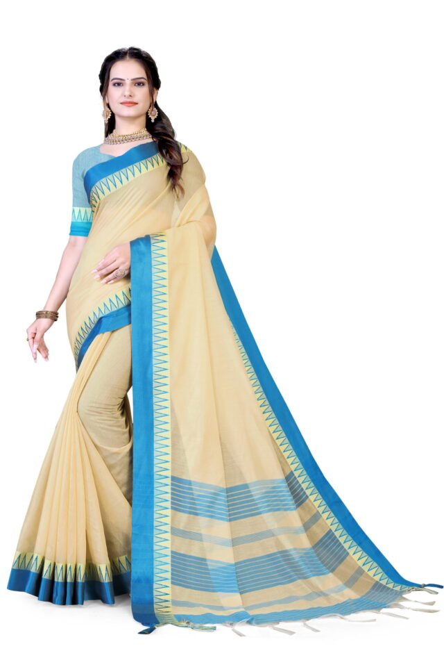 साड़ी Blue Colour Saree - Designer Sarees Rs 500 to 1000