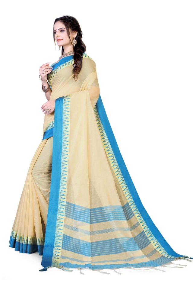 साड़ी Blue Colour Saree - Designer Sarees Rs 500 to 1000