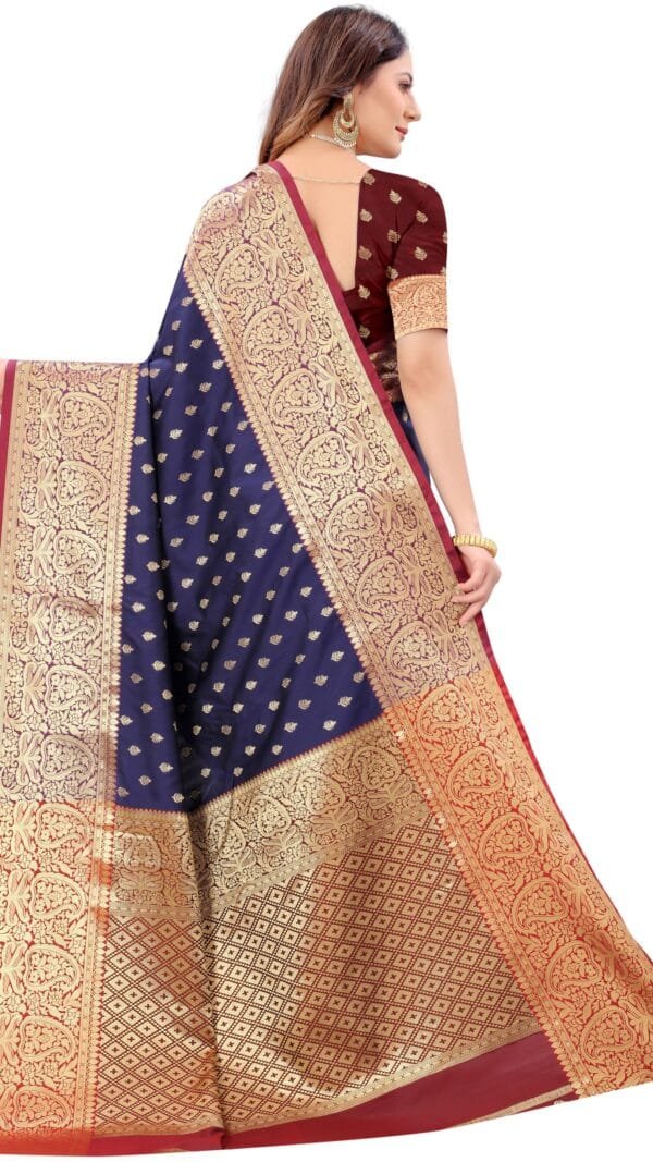 साड़ी लहंगा Blue Colour Saree - Designer Sarees Rs 500 to 1000