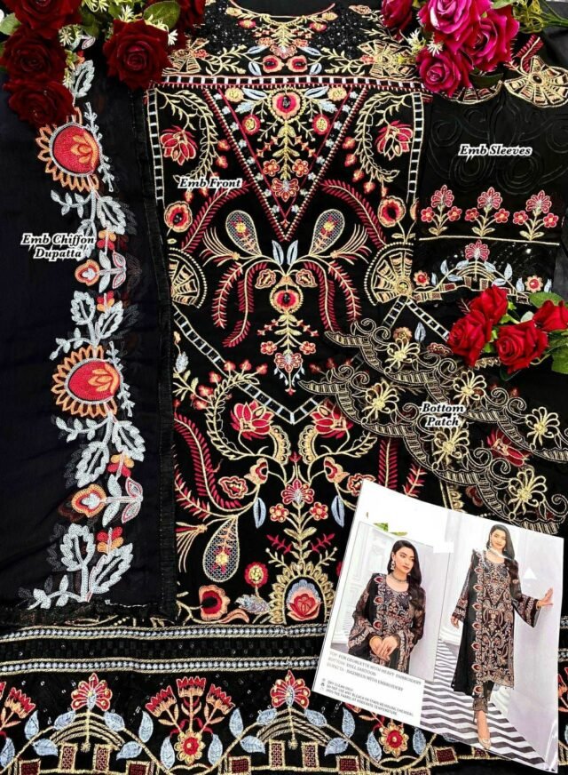 Design Of Pakistani Suits - Black Pakistani Suits