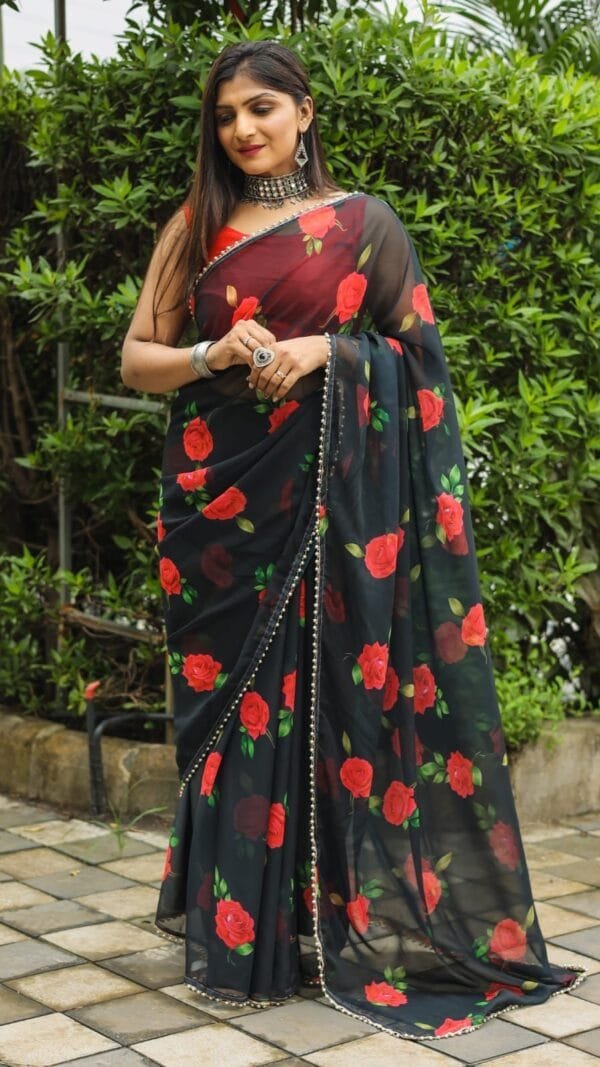 Saree Online Party Wear - Designer Sarees Rs 500 to 1000