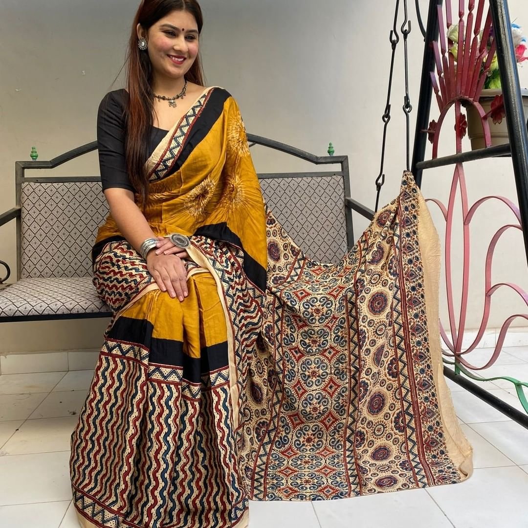 Banarasee Chanderi Cotton Zari Buti Salwar Kameez Fabric With Hand-Pai
