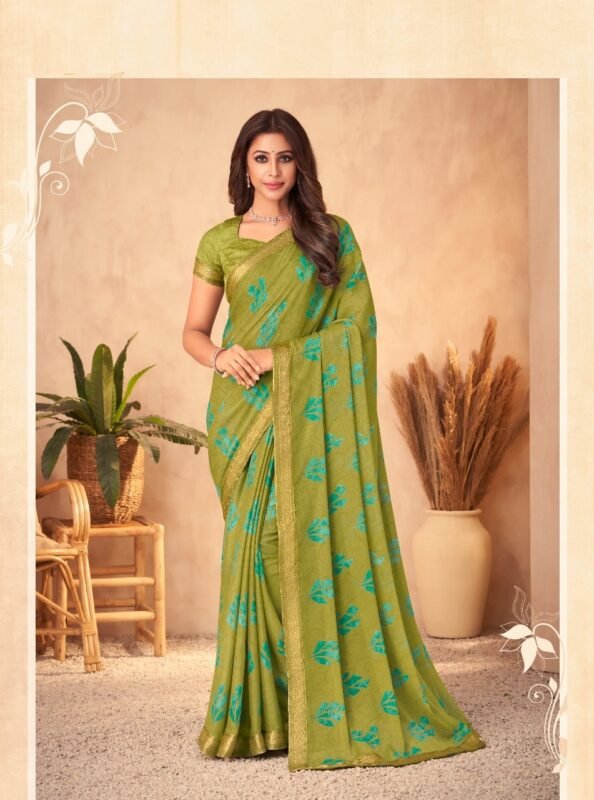 MEHEK RANJANA 445 COLOURS PARTY WEAR GEORGETTE DESIGNER SAREES COLLECTION  AT WHOLESALE PRICE 3270