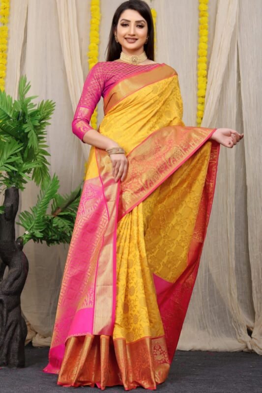 Buy Chiffon Satin Traditional Designer Saree Online