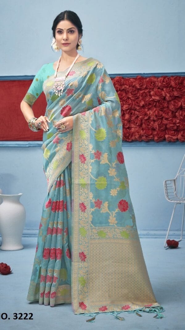 Saree With Blouse Online Shopping - Designer Sarees Rs 500 to 1000