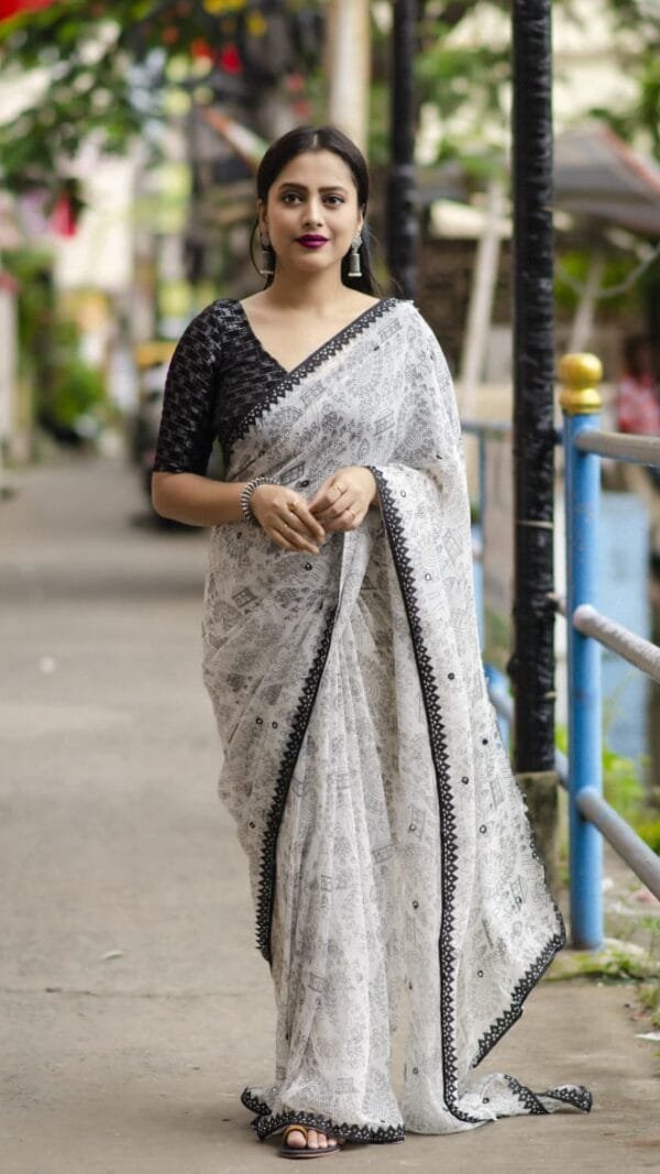 साड़ी फॉर गर्ल्स - Designer Sarees Rs 500 to 1000 (1)