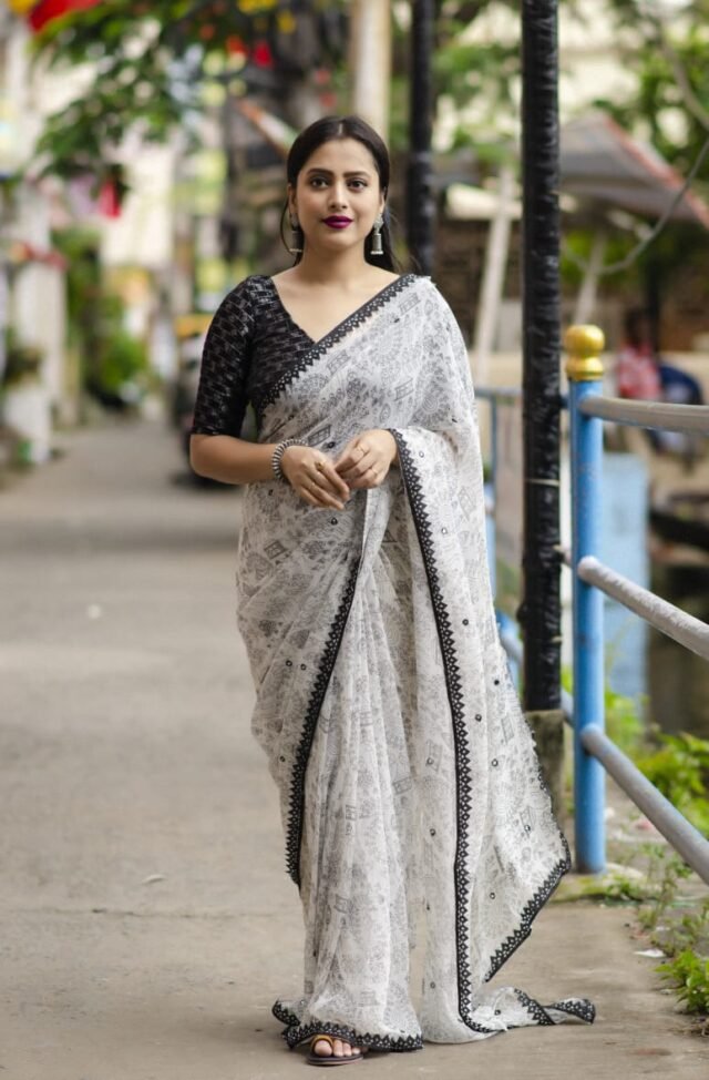 साड़ी फॉर गर्ल्स - Designer Sarees Rs 500 to 1000 (1)