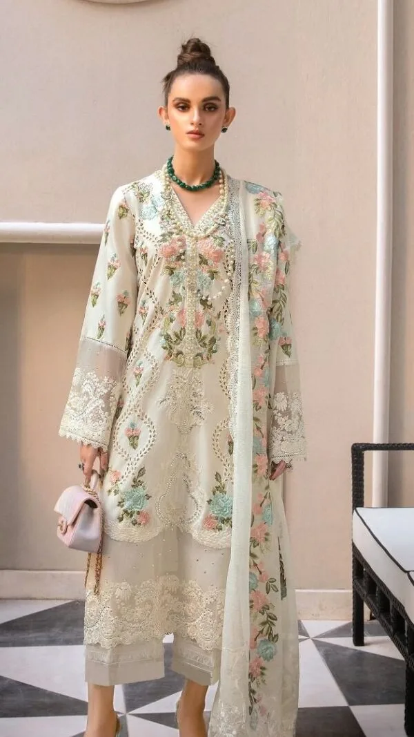 embroidered dress pinterest Yasmeen Embroidered With Gold Beads Thoub main image 1