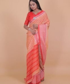 Banarasi Tussar Georgette Saree - Designer Sarees Rs 500 to 1000 -