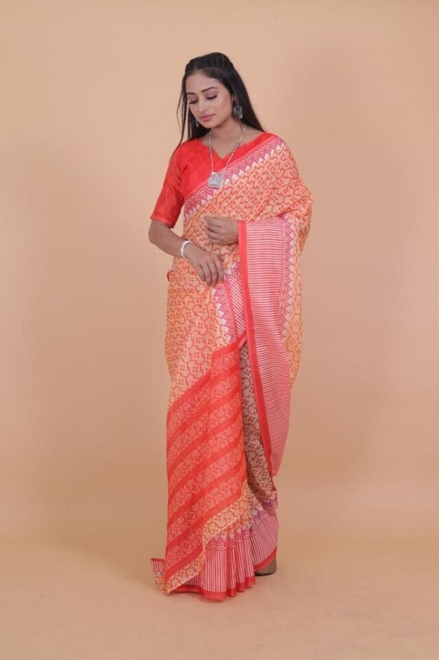 Banarasi Tussar Georgette Saree - Designer Sarees Rs 500 to 1000 -