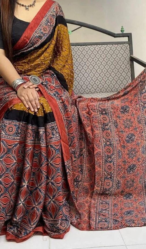 Chanderi Silk Cotton Saree - Designer Sarees Rs 500 to 1000 -
