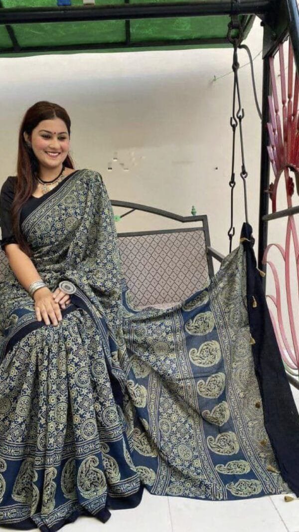 Hand Painted Kalamkari Saree - Designer Sarees Rs 500 to 1000 -