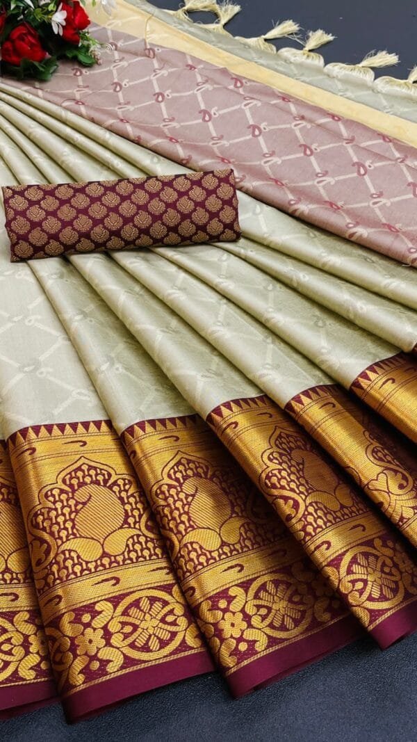 Kanjivaram Silk Saree - Designer Sarees Rs 500 to 1000 -