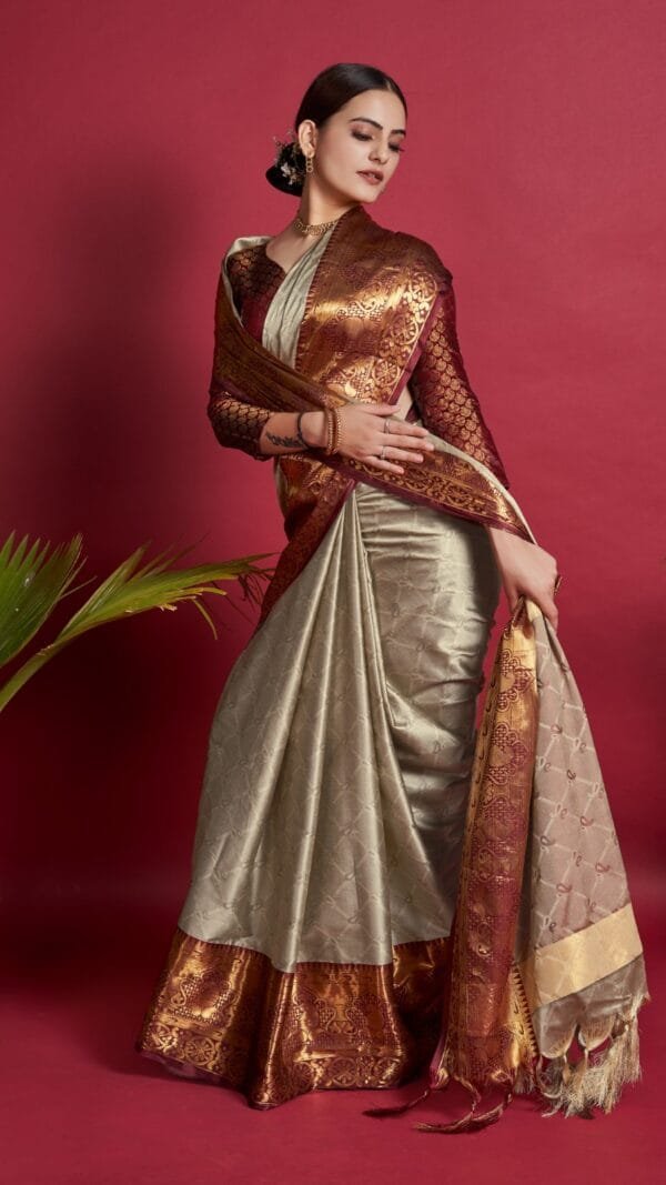 Kanjivaram Silk Saree - Designer Sarees Rs 500 to 1000 -
