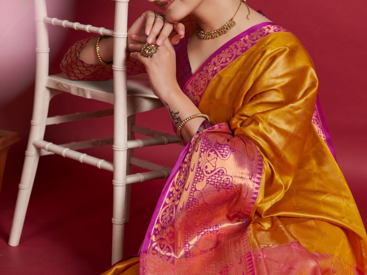 Kanchipuram Blended Fancy Silk Sarees 967 – Kanchipuram Lakshaya Silks -  Manufacturer