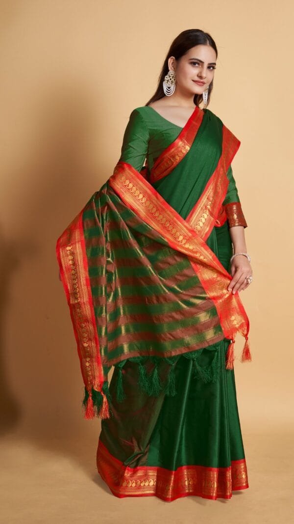 Pure Banarasi Silk Saree - Designer Sarees Rs 500 to 1000 -