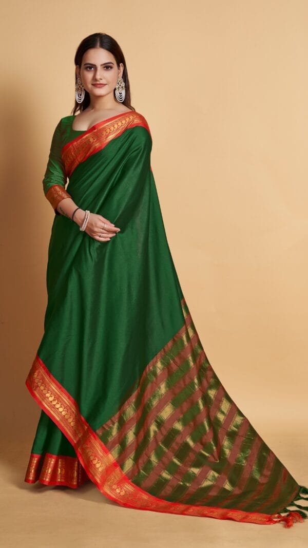 Pure Banarasi Silk Saree - Designer Sarees Rs 500 to 1000 -