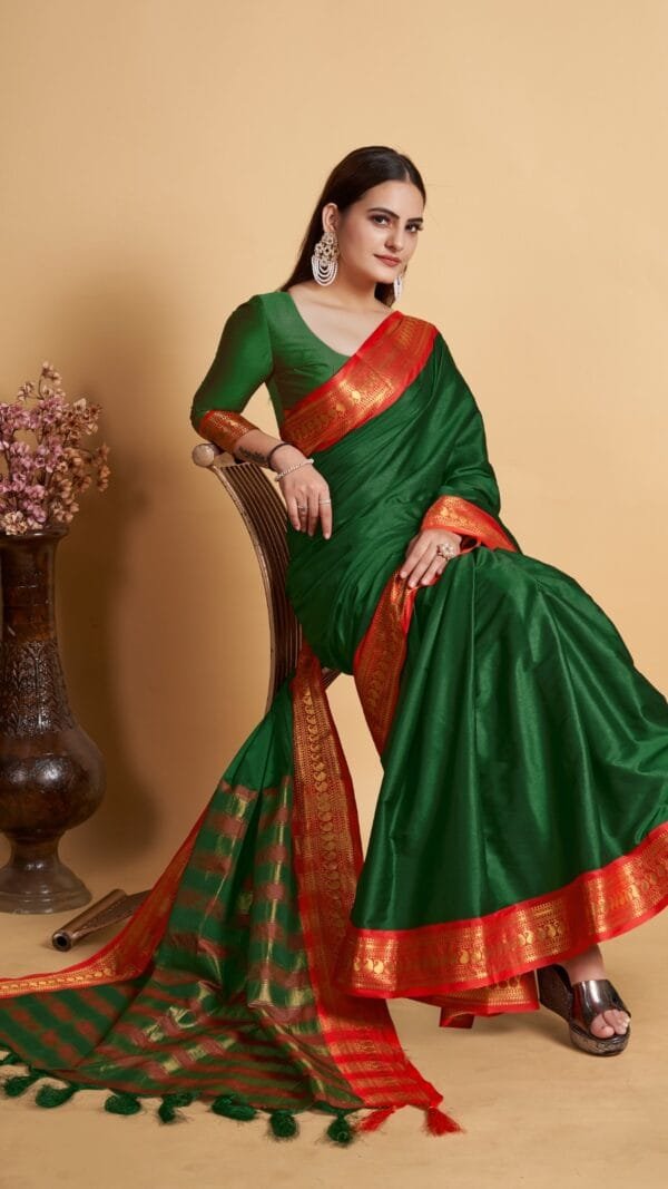 Pure Banarasi Silk Saree - Designer Sarees Rs 500 to 1000 -