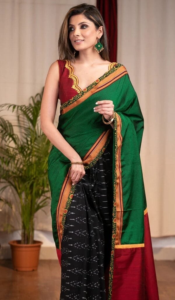 Pure Katan Silk Banarasi Saree - Designer Sarees Rs 500 to 1000 -