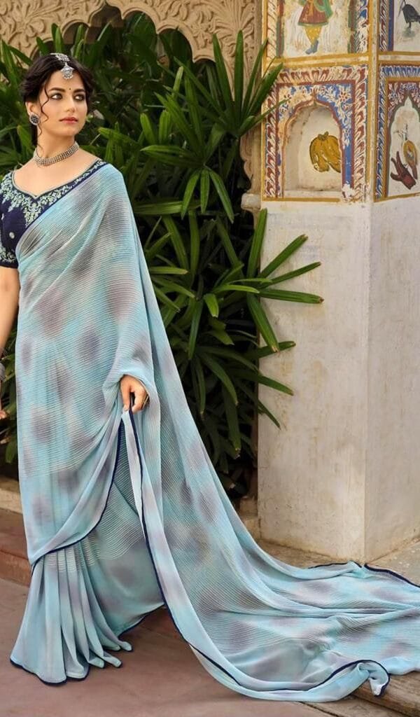 Saree Chanderi Silk - Designer Sarees Rs 500 to 1000 -