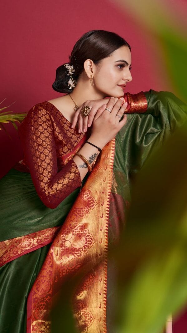 Silk Saree Kanjivaram - Designer Sarees Rs 500 to 1000 -