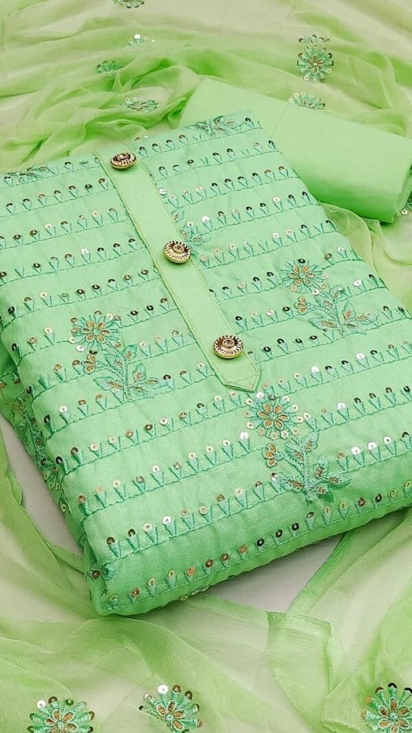 Cotton Dress Material Neck Designs