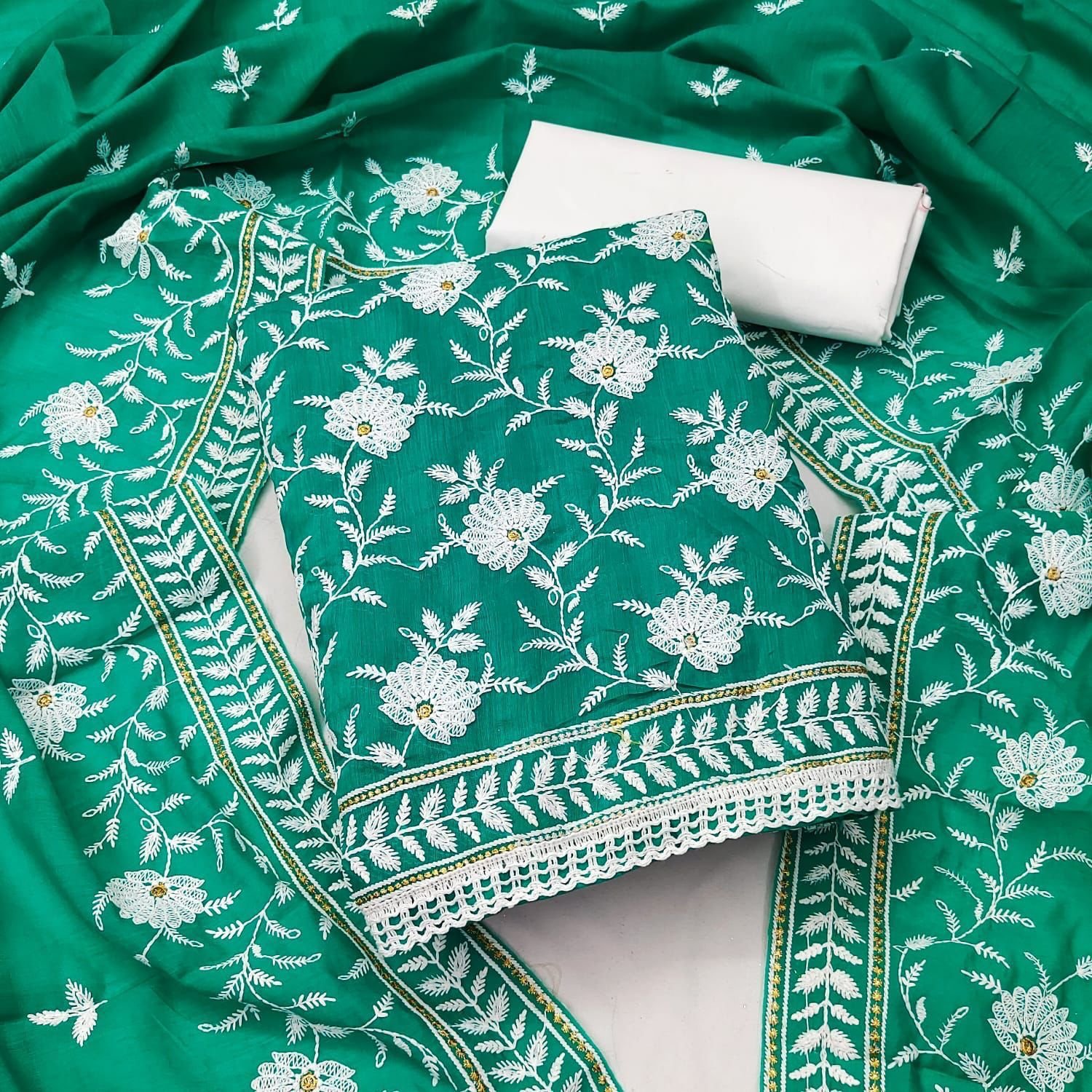 Cotton Silk Dress Material (Unstitched Salwar Suit)- BBQSTYLE – Blueberry  Boutique