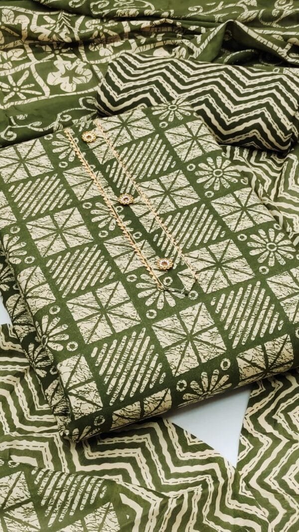 Cotton Dress Material Printed