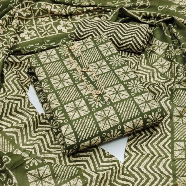 Cotton Dress Material Printed