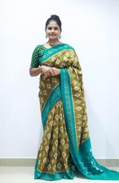 Ajrakh Silk Saree - Designer Sarees Rs 500 to 1000 -
