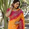 Banarasi Pure Silk Saree - Designer Sarees Rs 500 to 1000 -