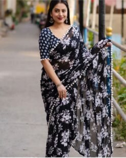 Cotton Silk Chanderi Saree - Designer Sarees Rs 500 to 1000 -