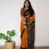 Hand Painted Kalamkari Saree - Designer Sarees Rs 500 to 1000 -
