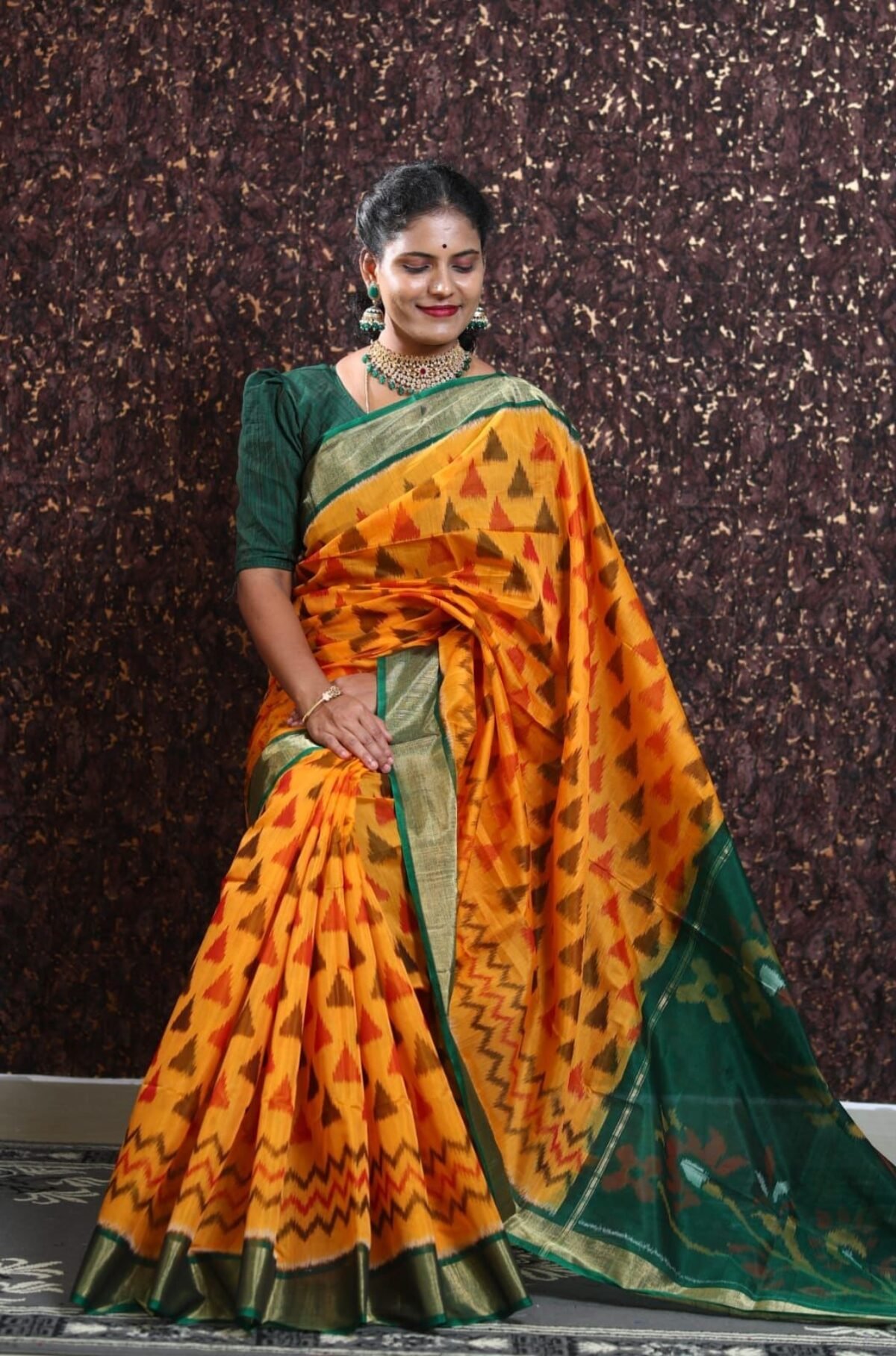How to Style Bottle Green Banarasi Silk Sarees for Special Occasions -  Sacred Weaves