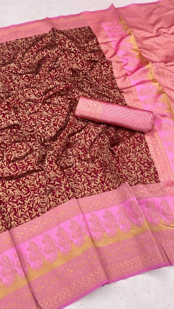 Banarasi Bandhani Saree - Designer Sarees Rs 500 to 1000 -