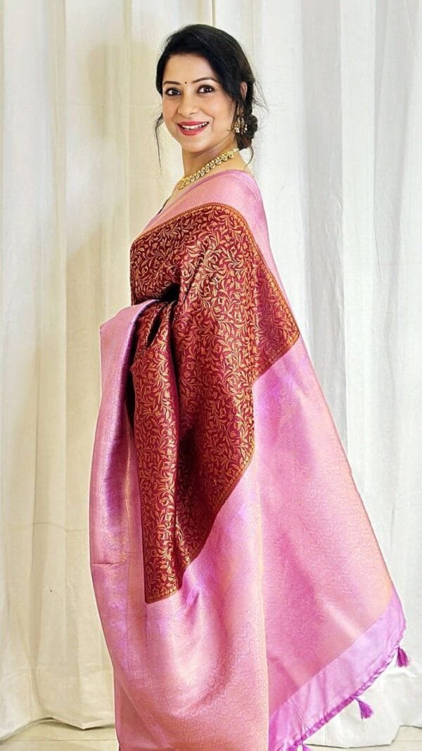 Banarasi Bandhani Saree - Designer Sarees Rs 500 to 1000 -