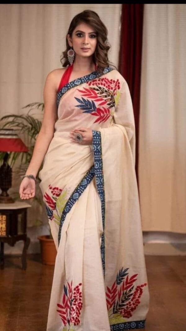 Bride In Kerala Saree - Designer Sarees Rs 500 to 1000 -