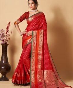 Chanderi Cotton Silk Saree - Designer Sarees Rs 500 to 1000 -