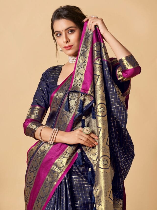 Chanderi Silk Cotton Saree - Designer Sarees Rs 500 to 1000 -